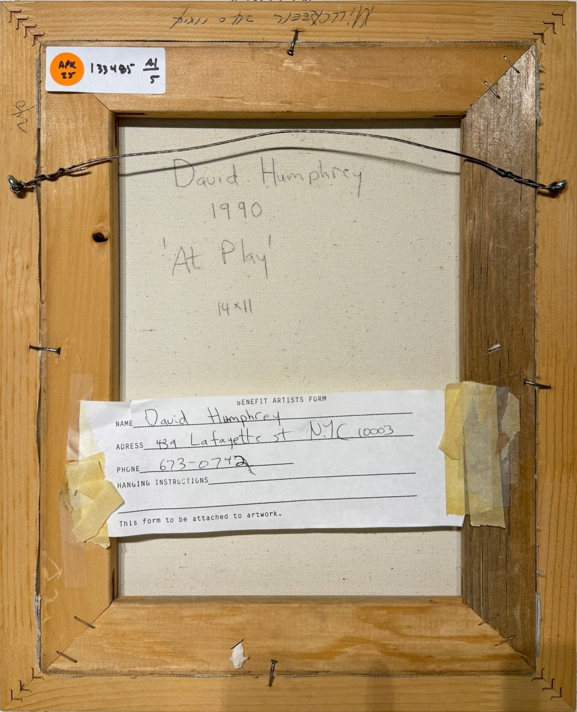 Artwork by David Aiken Humphrey, 'At Play', Made of Mixed media on canvas