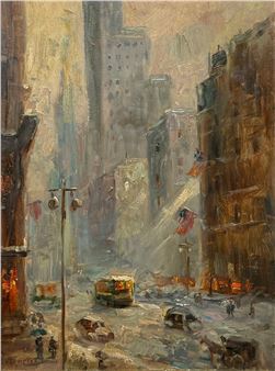 'New York Street Scene' - Harriette Bowdoin