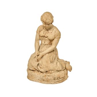 Joven sedente - Enric Clarasó