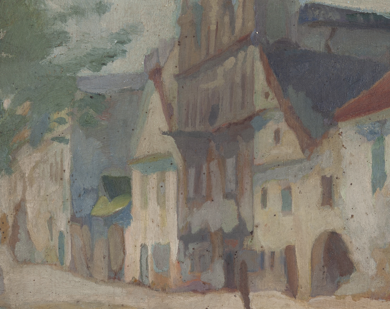 Artwork by Joan Zygmunt, Widok z Kazimierza nad Wisla, Made of Oil/plywood