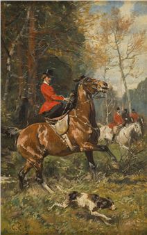 Polowanie par force oil/panel - Georg Koch