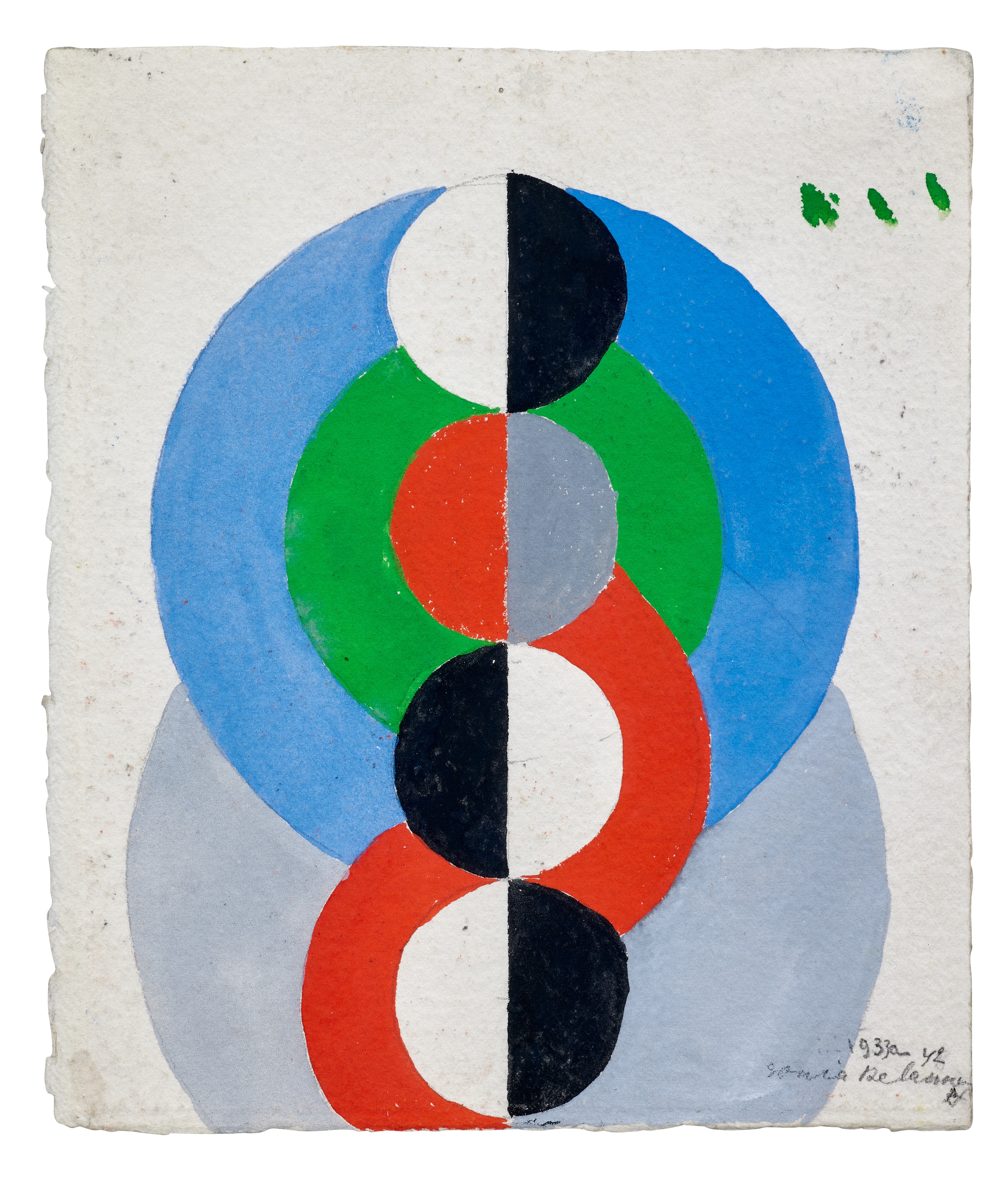 Artwork by Sonia Delaunay, Untitled, Made of Gouache on paper