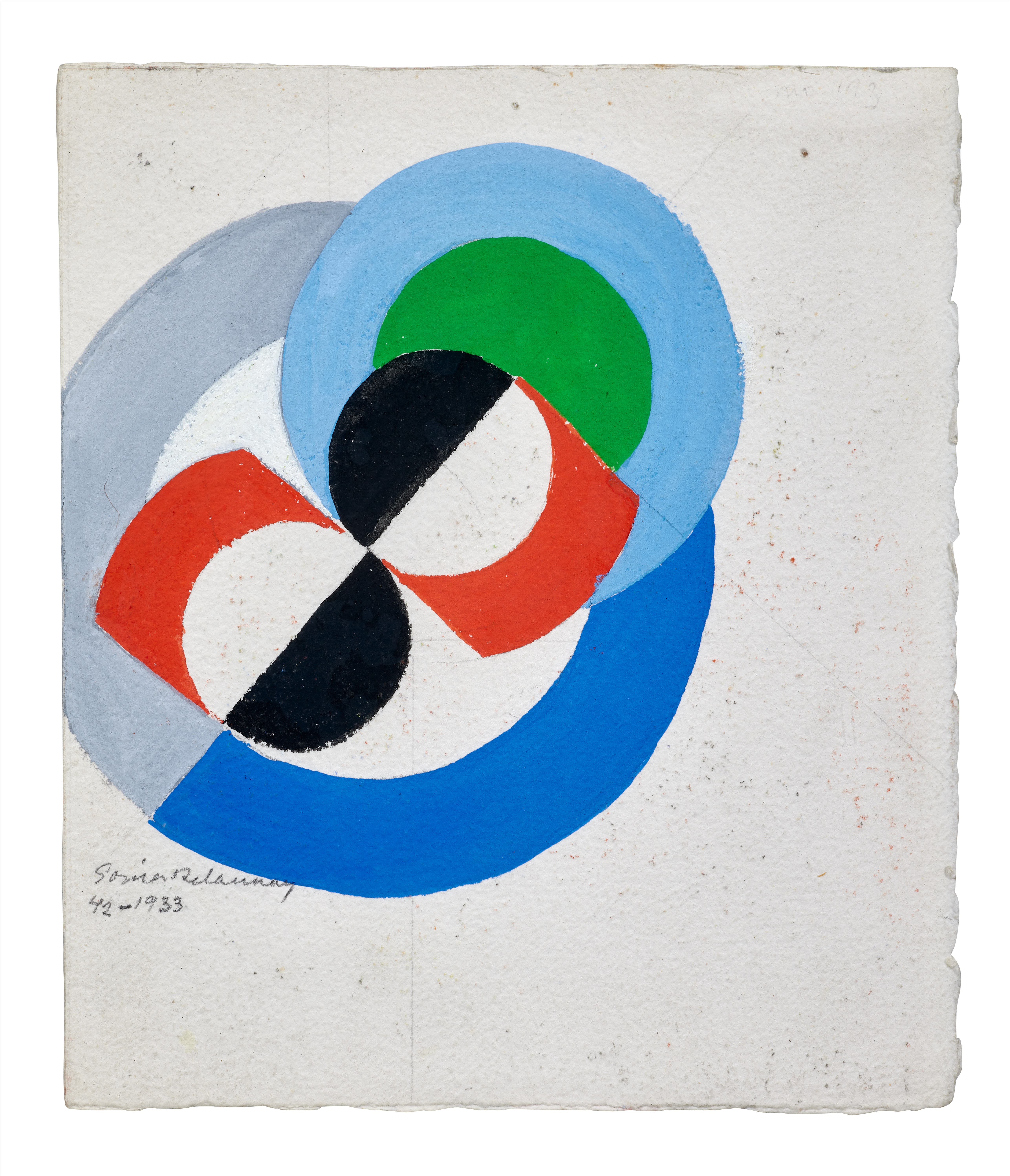 Artwork by Sonia Delaunay, Untitled, Made of Gouache on paper
