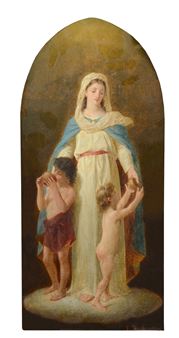 Madonna and children - Enrico Fanfani