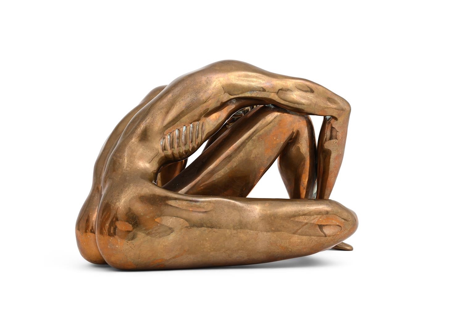 Artwork by Walter Pugni, THREE SCULPTURES OF FEMALE NUDES, Made of Brass