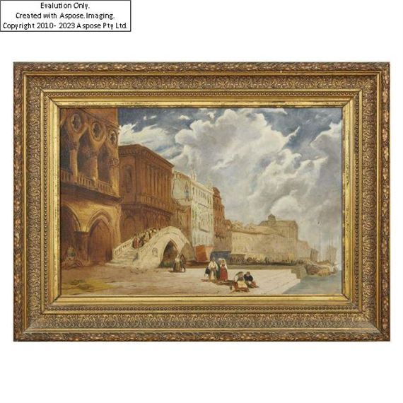 VIEW OF SAN MARCO SQUARE FROM THE SIDE OF THE BRIDGE OF SIGHS by James Holland
