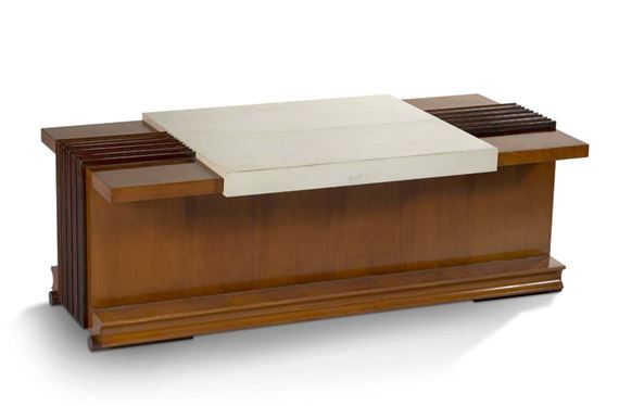 Coffee table forming a bar by André Domin, Marcel Genevrière, circa 1935