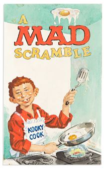 Preliminary sketch for Mad magazine cover #45 (&quot;A Mad Scramble&quot;) - Norman Mingo