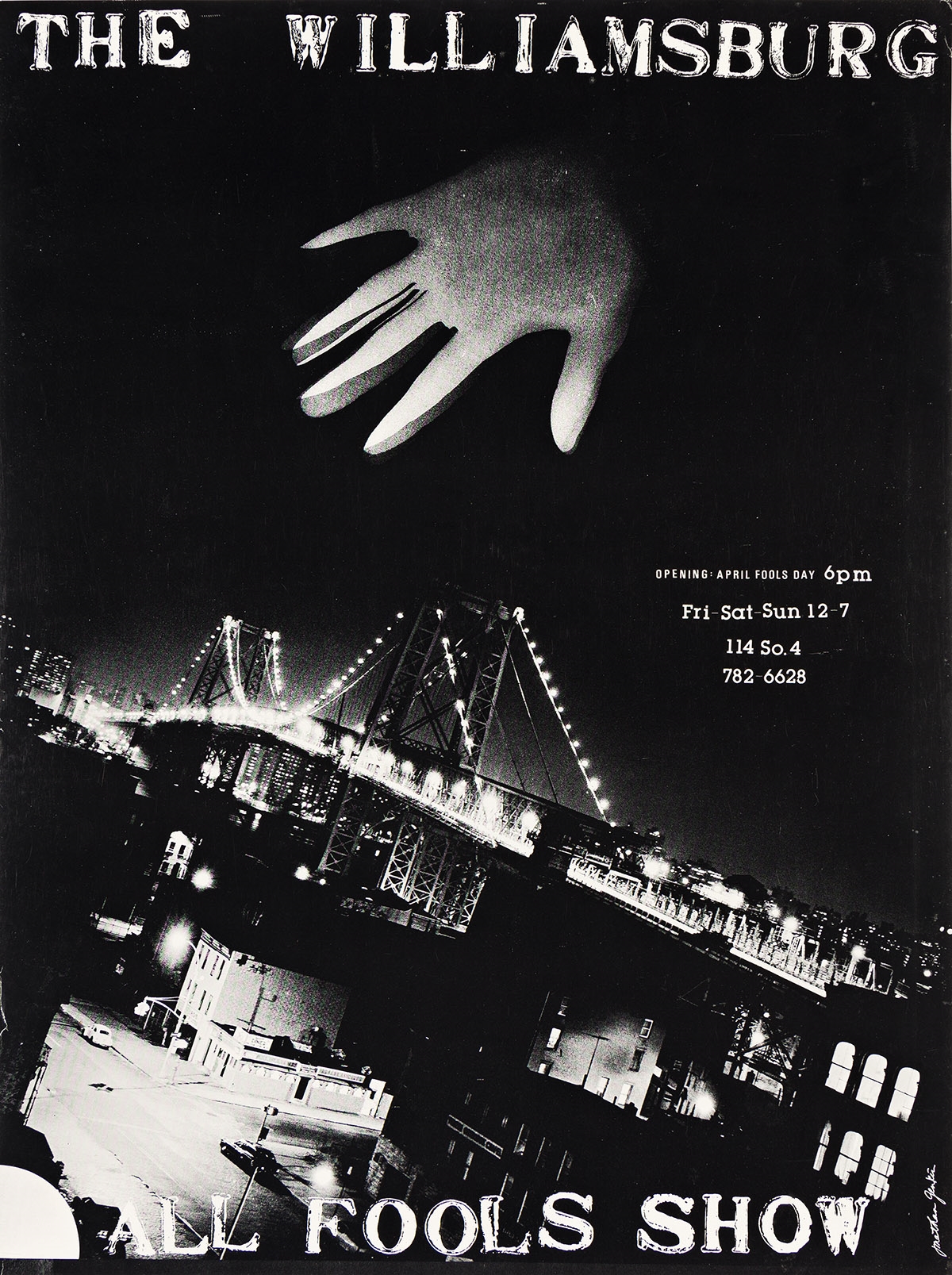 Artwork by Jonathan Genkin, The Williamsburg All Fools Show, Made of Offset lithograph poster