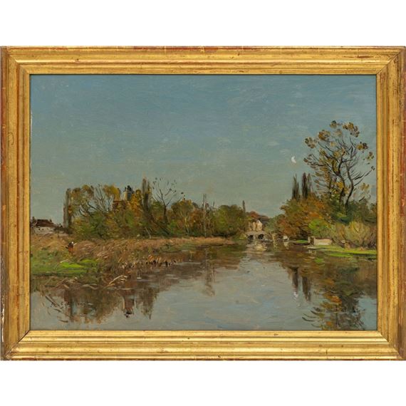 Abendstimmung über Moret-sur-Loing by Jean Baptiste Antoine Guillemet