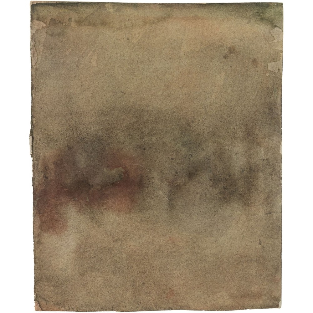 Artwork by Gotthard Graubner, Untitled, Made of Aquarell in Graubraun