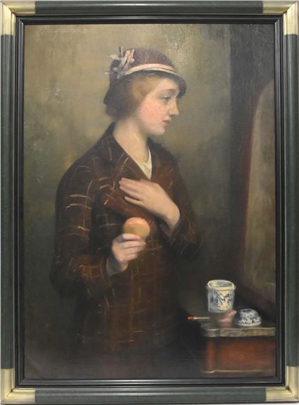 Portrait d'élégante au chapeau cloche - Ernest Rouart