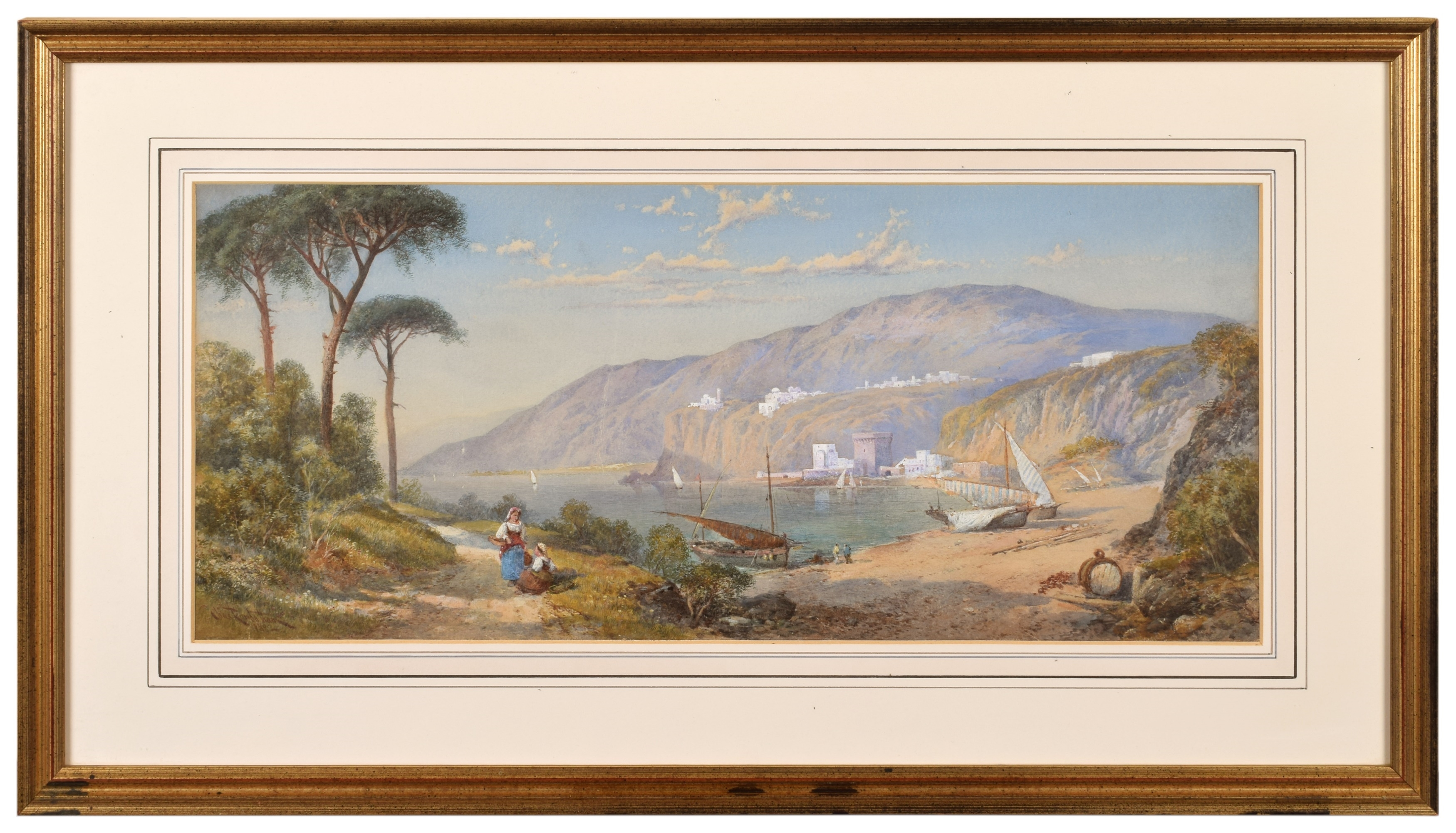Charles Edmund Rowbotham | Italian lakes (1889) | MutualArt