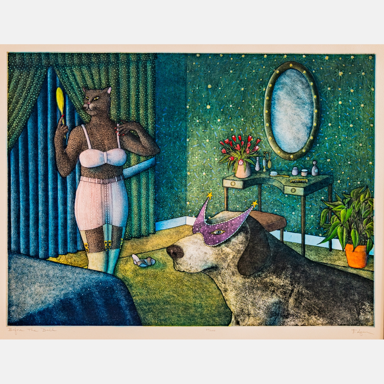 Artwork by T. P. Speer, Before The Ball,, Made of Colored etching