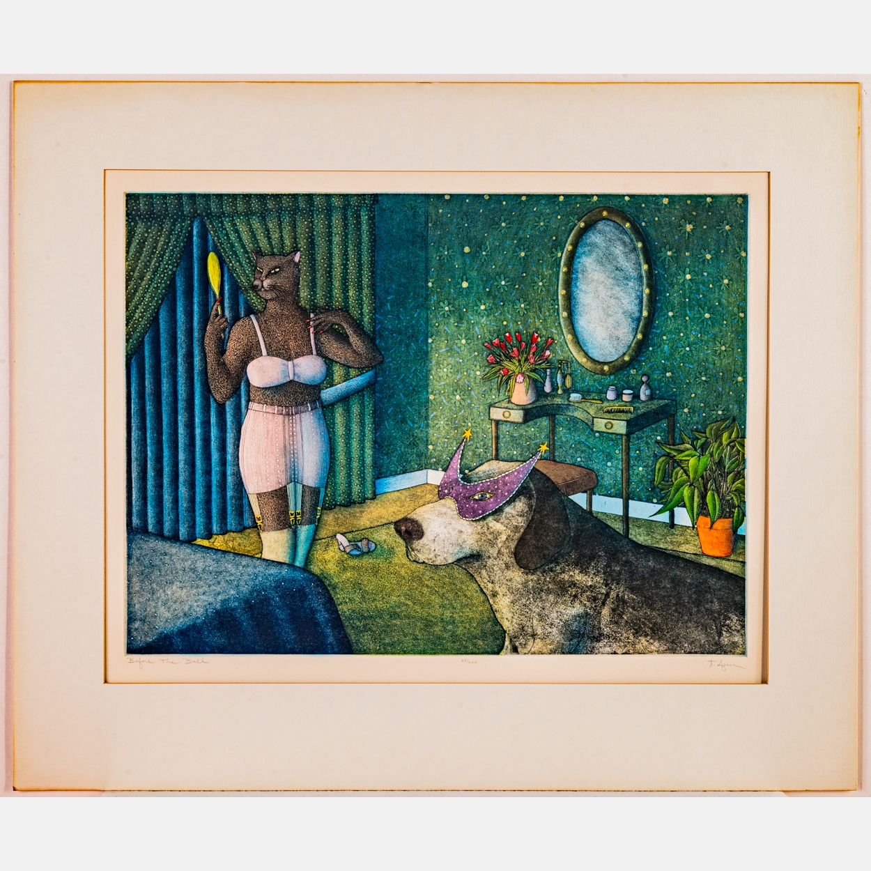 Artwork by T. P. Speer, Before The Ball,, Made of Colored etching