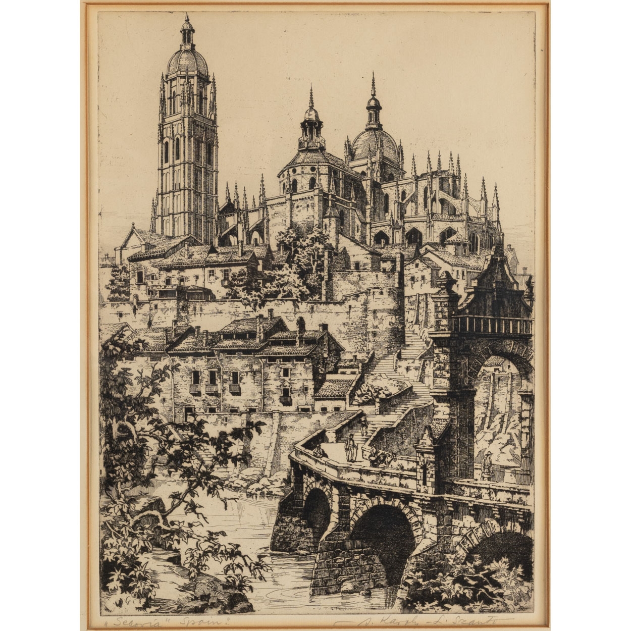 Artwork by Andrew Karoly, Andrew Karoly (Hungarian, 1893-1978, Made of Etching