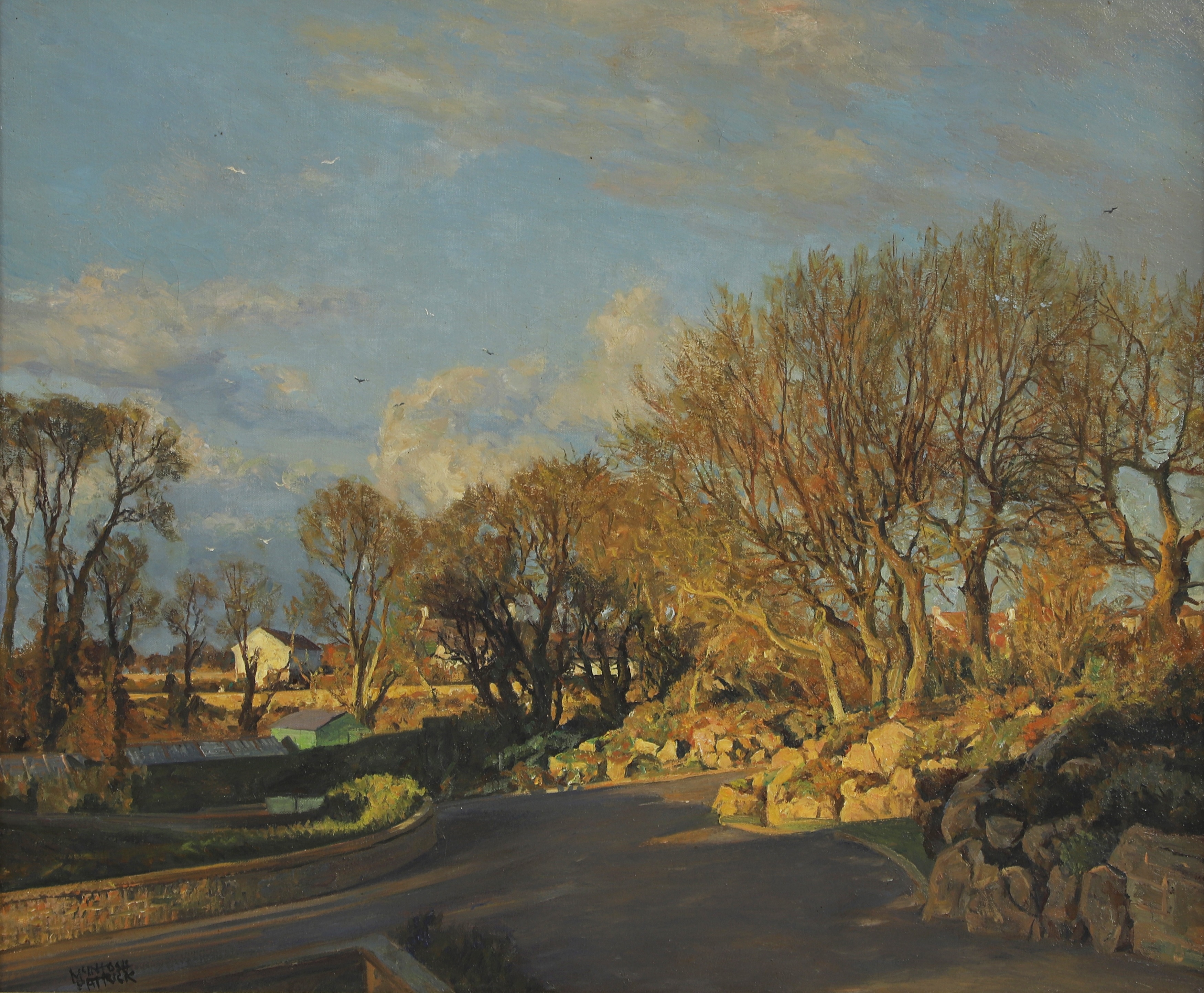 Artwork by James McIntosh Patrick‏, View from Craigie Knowes, Made of oil on canvas