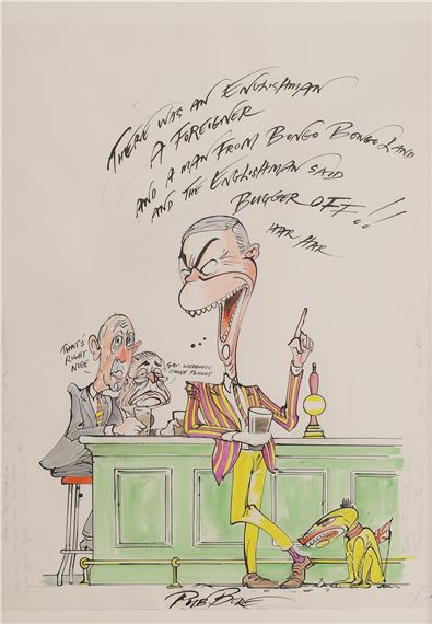 Gerald Scarfe | ‘Pub Bore’ | MutualArt