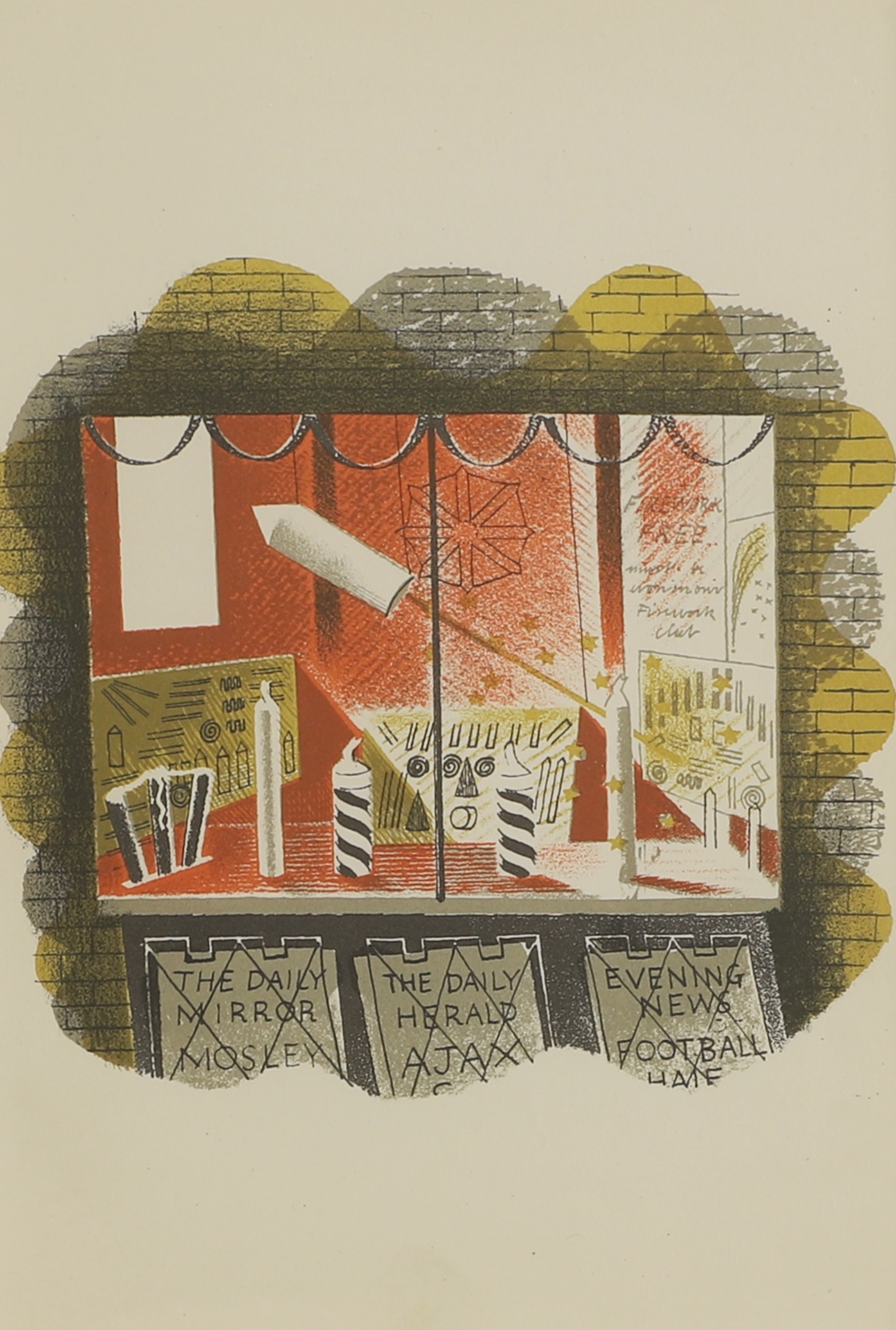 Eric Ravilious | Fireworks (1938) | MutualArt