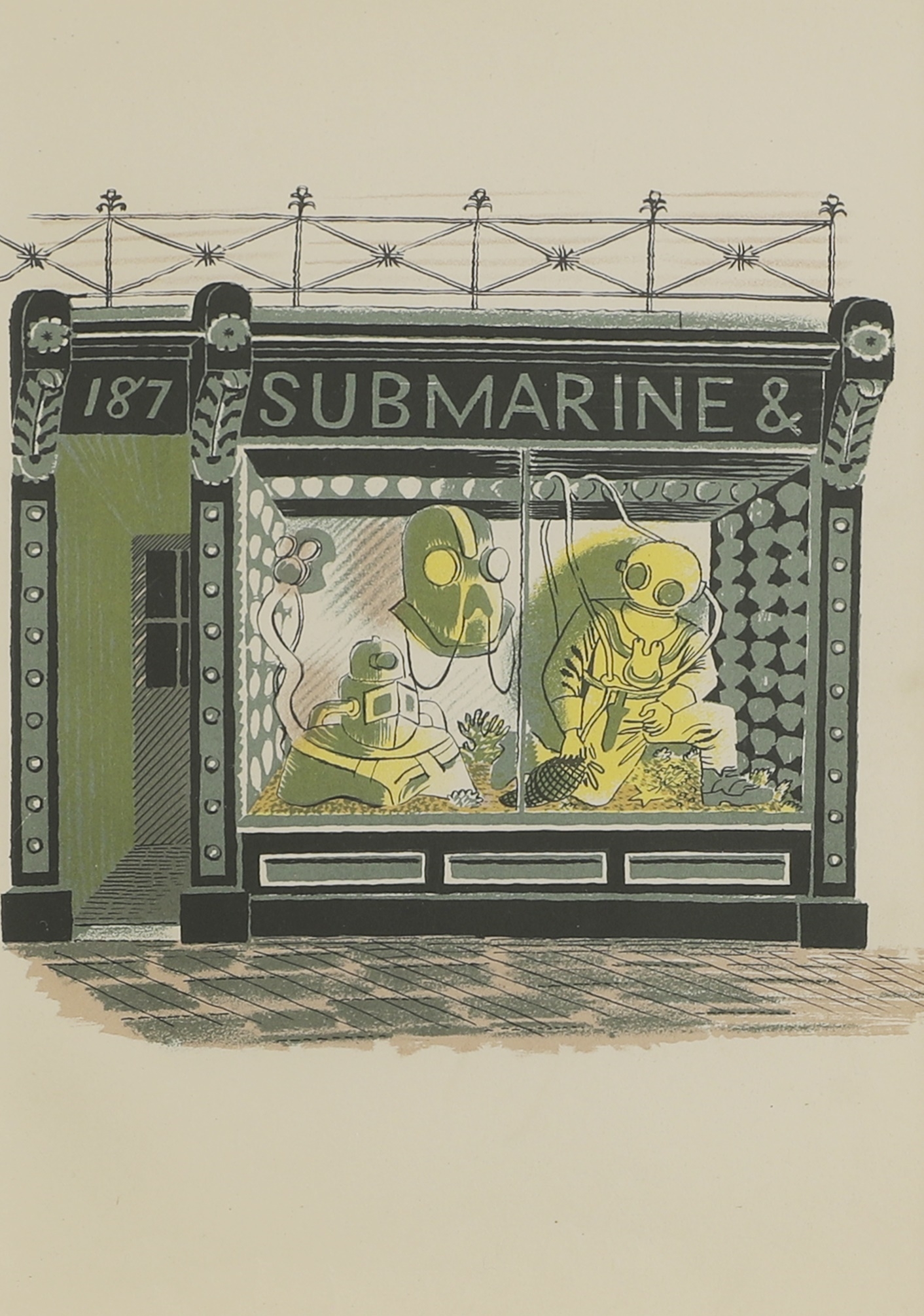 Eric Ravilious | Submarine Engineer (1938) | MutualArt