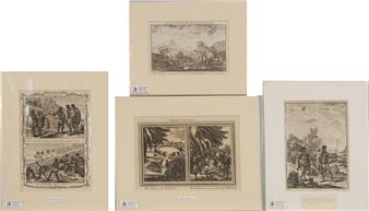 Namaqua Hottentots; The Kraals of the Hottentots - the Hottentots Manner of Attacking Wild Beast; The Cloathing and Arms of the Hottentots; The Hottentots Tearing to Pieces Dead Ox and Eating It; Country Continuous voyage to the Cape of Good Hope, Hottentots and their Hutts - Thomas Astley