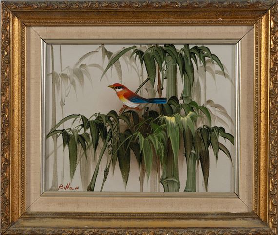 R. Hall | Bird and foliage | MutualArt