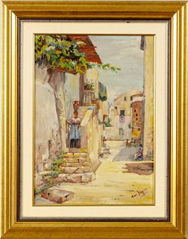 Woman on stairwell - Mary Hope Cabaniss