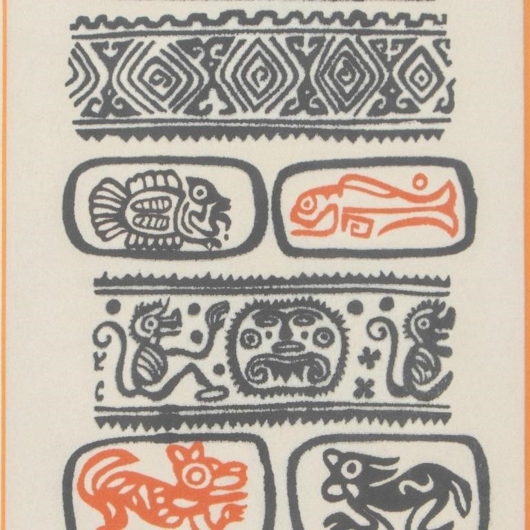 Patric | Patric Mayan Glyph Rubbing Ink on Paper (1000) | MutualArt