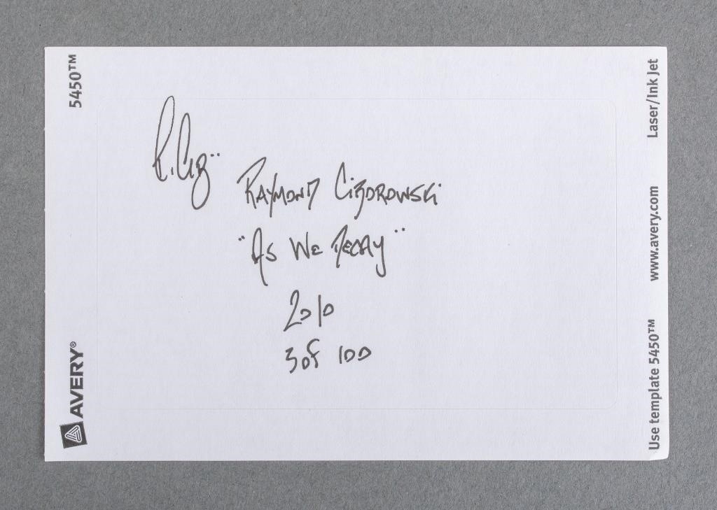 Artwork by Raymond Ciborowski, Raymond Ciborowski "As We Decay" Print, 2010, Made of Archival Ink-Jet Print in Colors