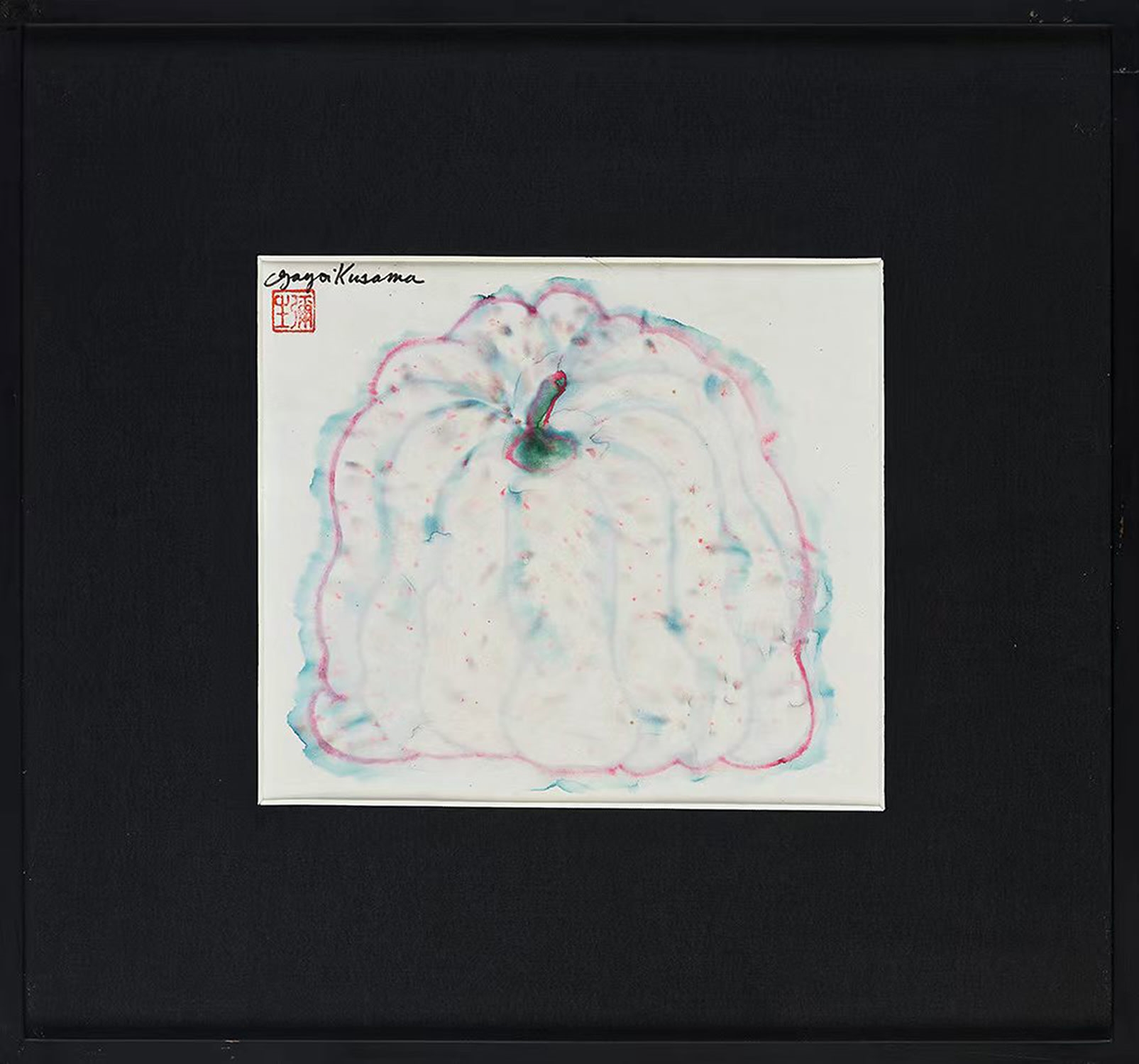 Artwork by Yayoi Kusama, Pumpkin, Made of marker pen on paperboard