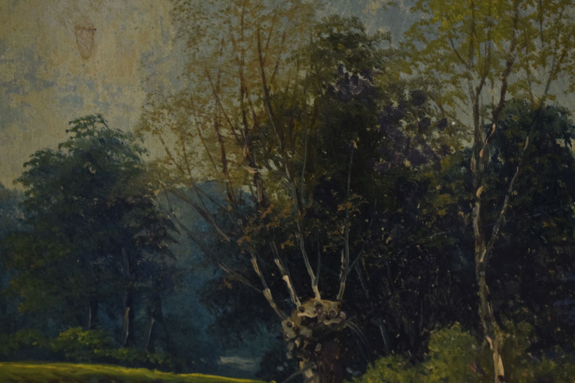 George Harris | Oil on board - Pair of riverside scenes | MutualArt