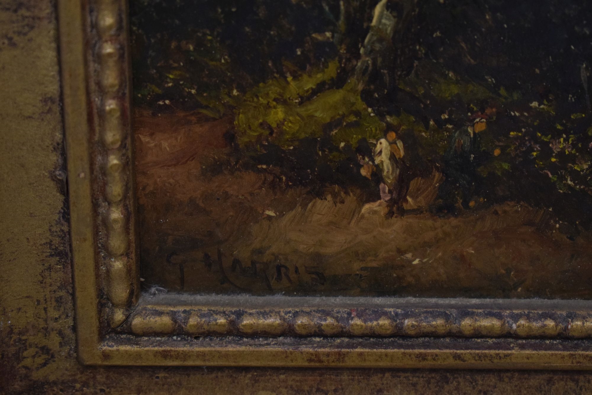 George Harris | Oil on board - Pair of riverside scenes | MutualArt