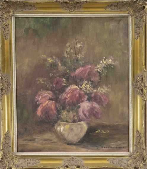 Stillleben m Pfingstrosen by Fedor Szerbakow