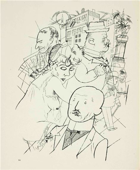 vier Blätter aus “Ecce Homo“ by George Grosz, 1923