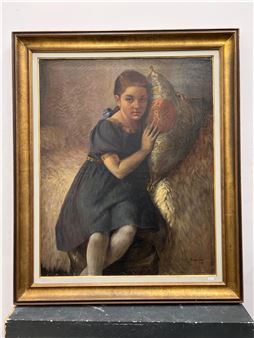 &quot;Portrait de fillette&quot; - Geza Kende