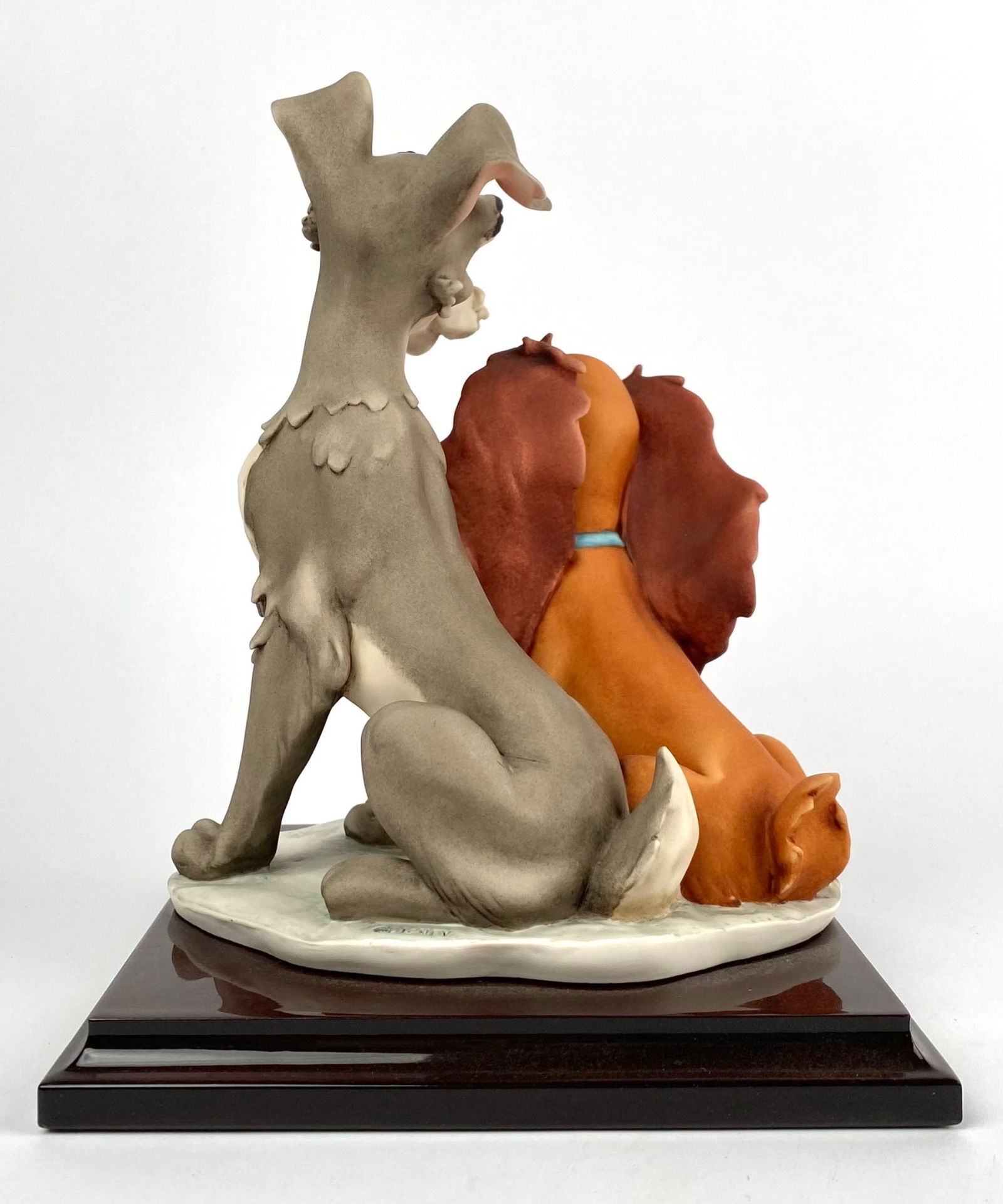 Artwork by Giuseppe Armani, Disney Lady and Tramp By Giuseppe Armani (Original Box), Made of ceramic sculpture