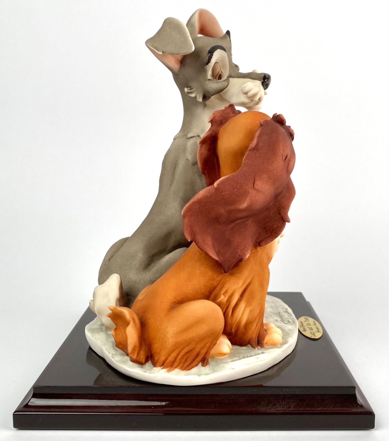 Artwork by Giuseppe Armani, Disney Lady and Tramp By Giuseppe Armani (Original Box), Made of ceramic sculpture