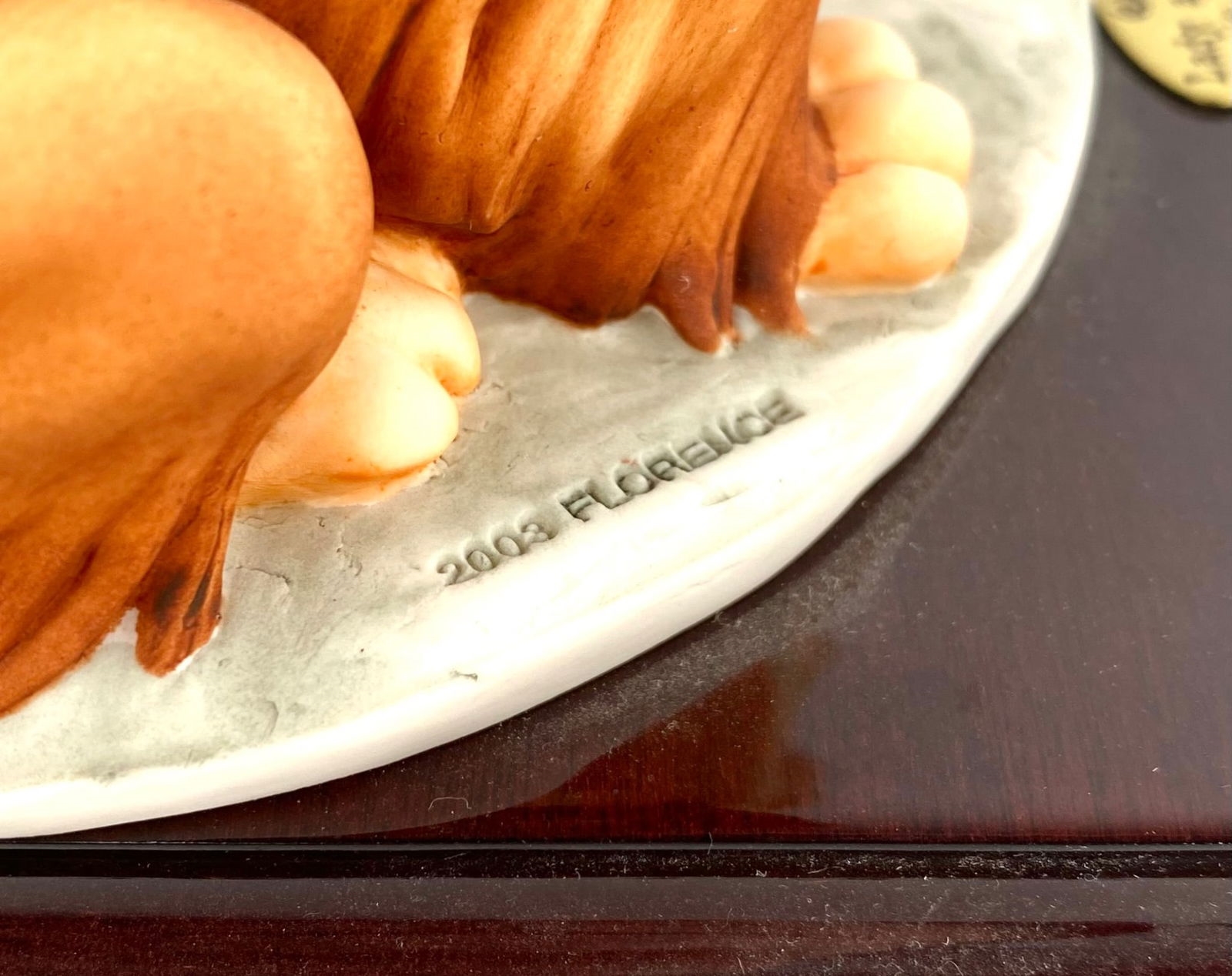 Artwork by Giuseppe Armani, Disney Lady and Tramp By Giuseppe Armani (Original Box), Made of ceramic sculpture