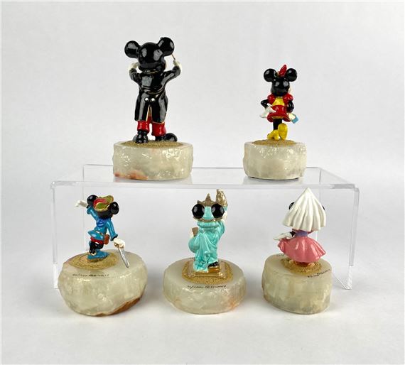 Ron Lee | Set of 5 Disney Mickey and Minnie Mouse Figurines By Ron