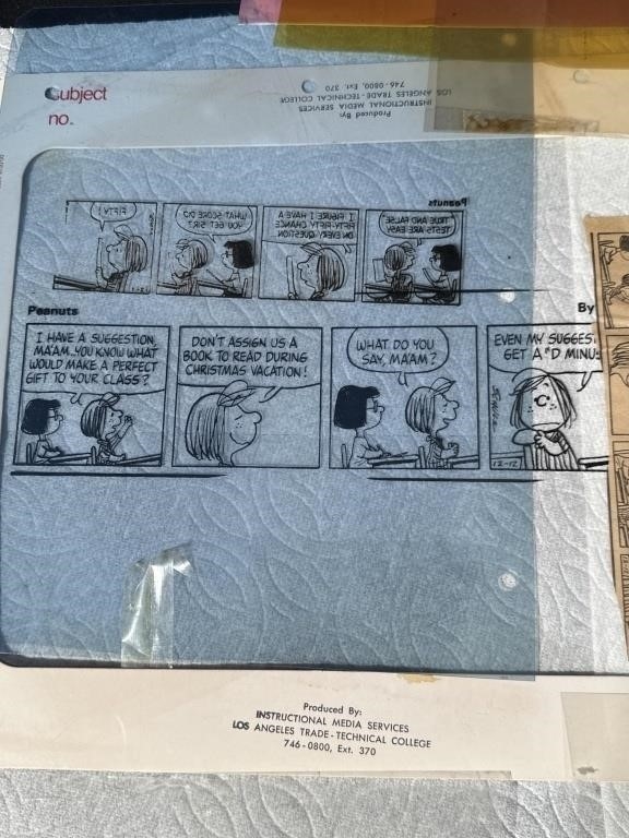 Charles Schulz | Group of vintage Peanuts projector cels | MutualArt
