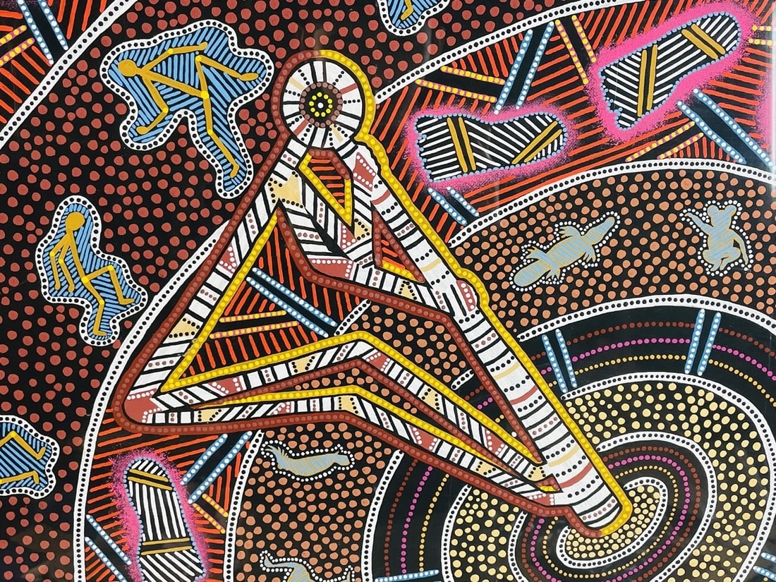 Artwork by James P. Simon, Aboriginal Painting by James P. Simon (Australia, Made of Painting