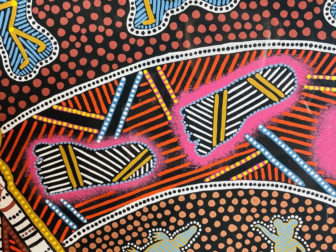 Artwork by James P. Simon, Aboriginal Painting by James P. Simon (Australia, Made of Painting