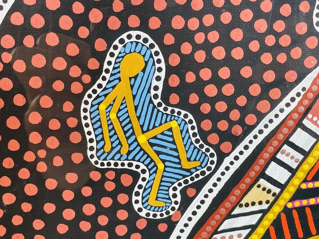 Artwork by James P. Simon, Aboriginal Painting by James P. Simon (Australia, Made of Painting