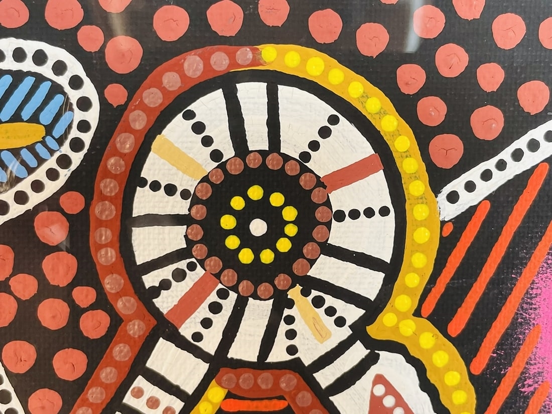 Artwork by James P. Simon, Aboriginal Painting by James P. Simon (Australia, Made of Painting