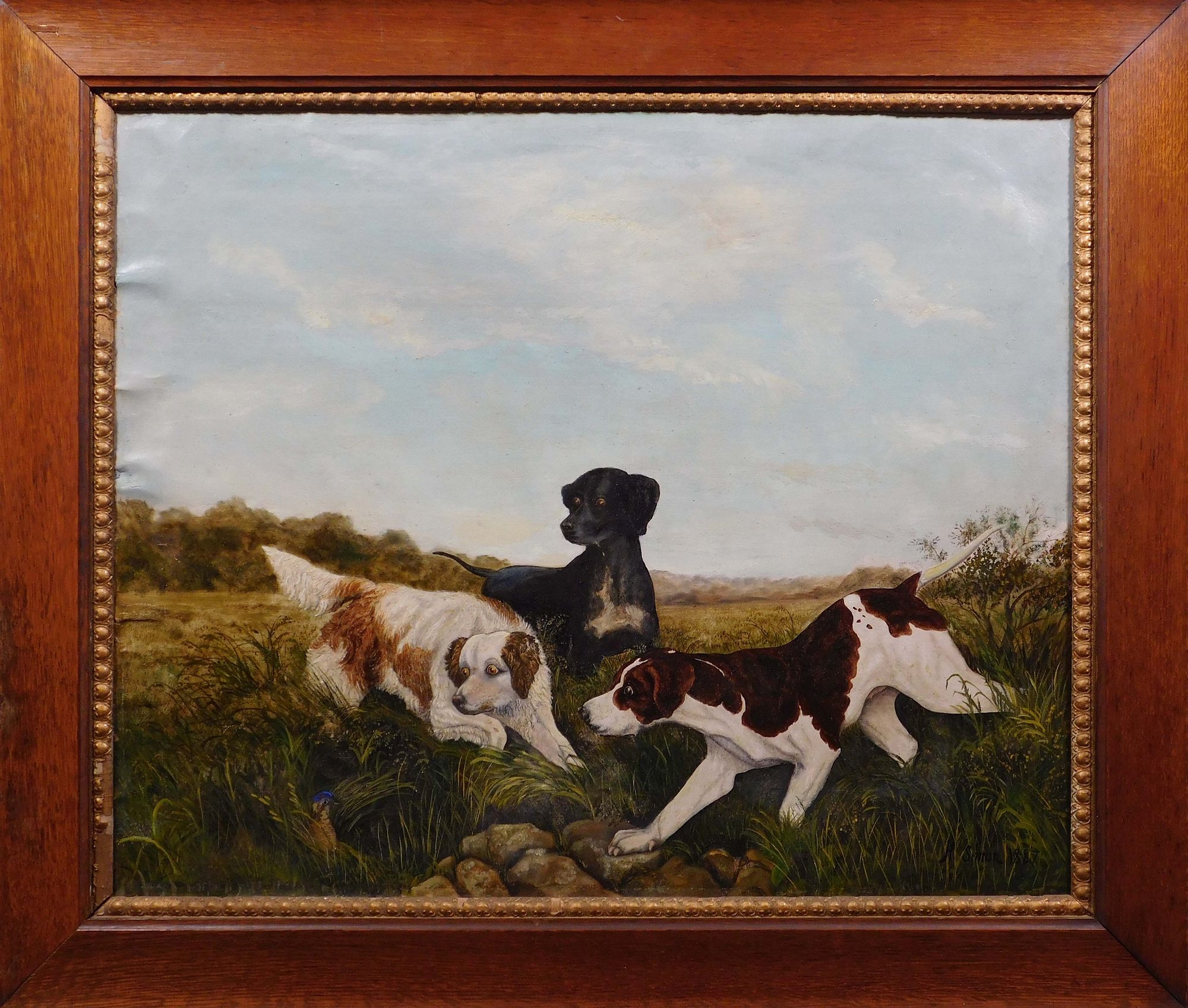Herman Gustav Simon | Hunting Dogs (1887) | MutualArt