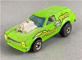 1975 Hot Wheels Redline Die-Cast Poison Pinto Car Turn off bid sound - Pinto