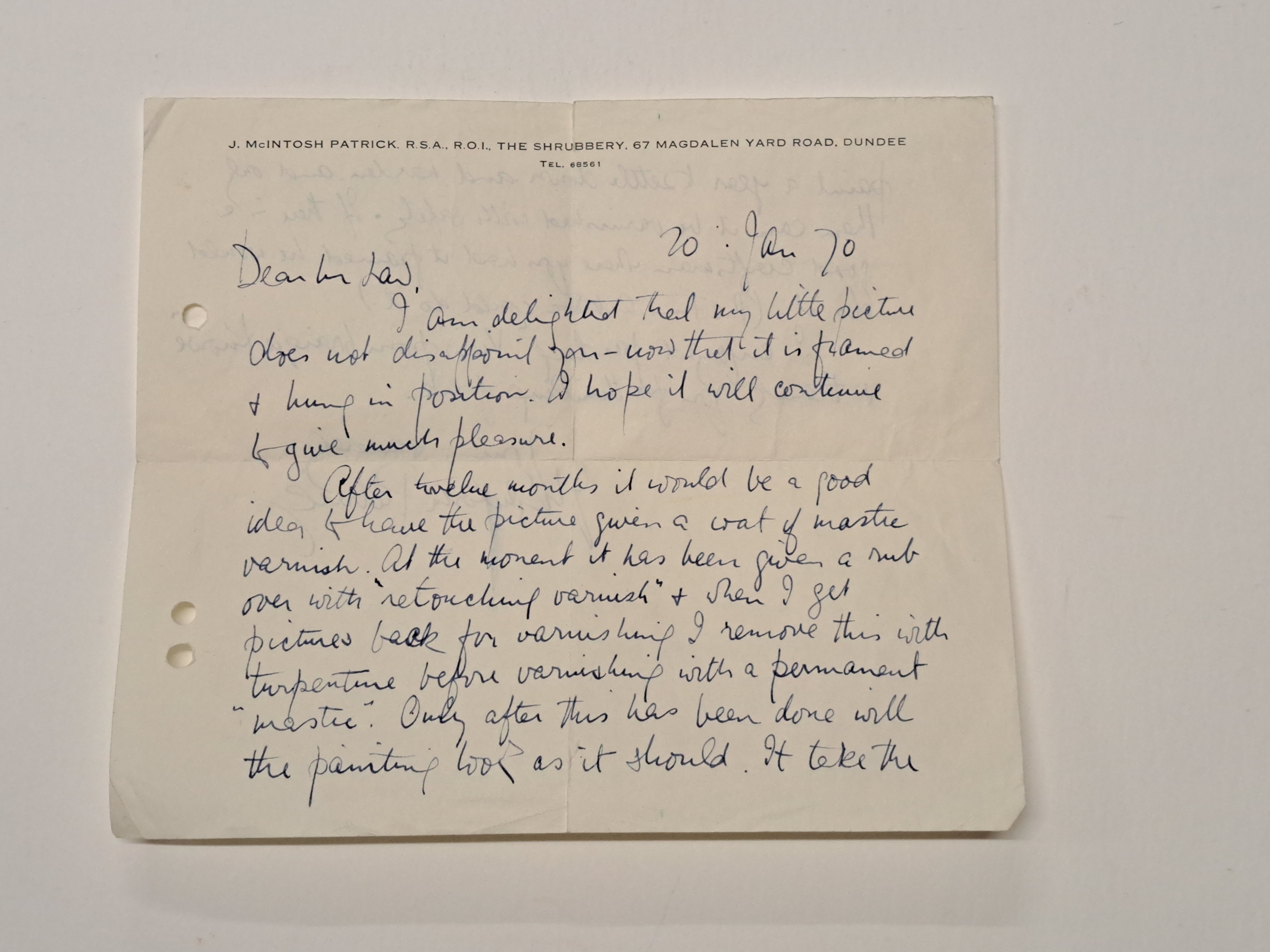 Artwork by James McIntosh Patrick‏, View from Craigie Knowes, Made of oil on canvas