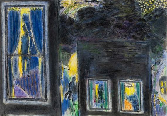 Figures at Window at Night