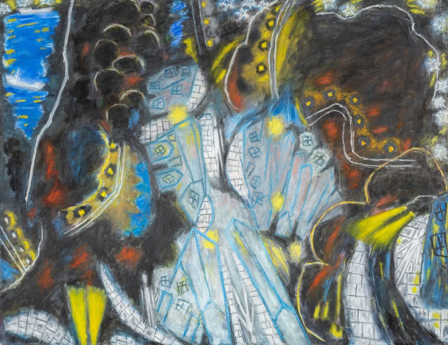 Artwork by Ernest Zobole, Painting About a Landscape, Made of oil on canvas