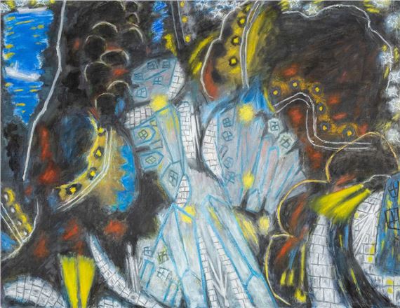 Painting About a Landscape by Ernest Zobole, verso 1998